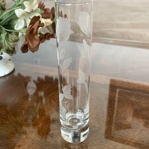 Schmid Etched Rose Bud Vase